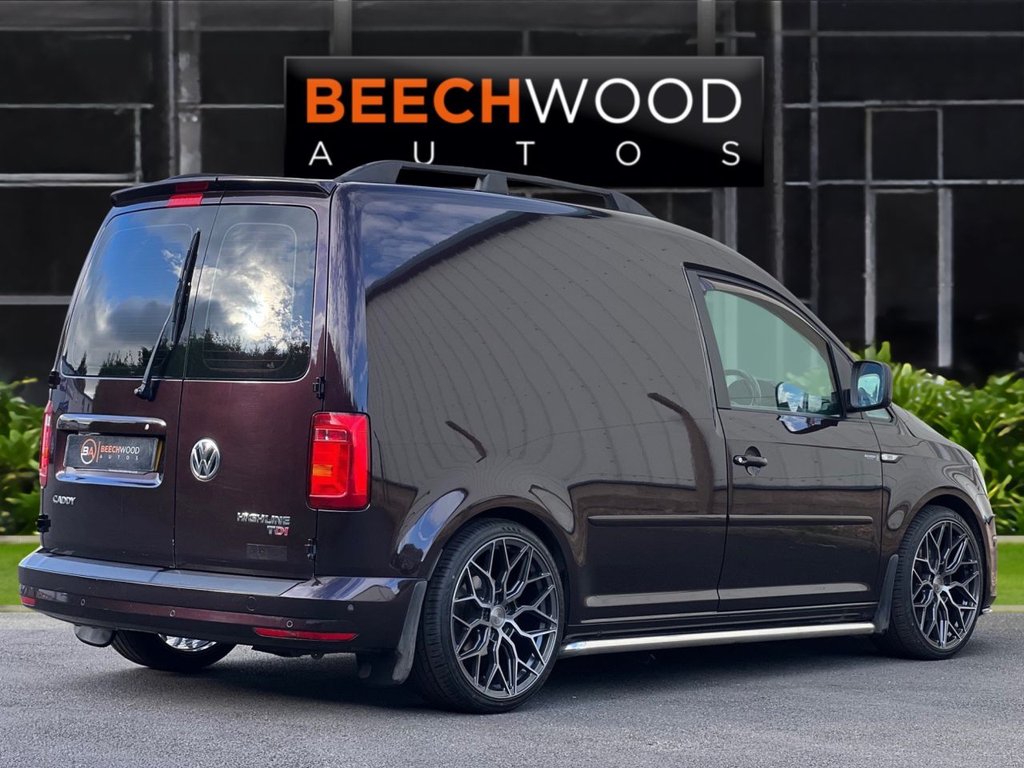 USED 2017 66 VOLKSWAGEN CADDY 2.0 TDI C20 BlueMotion Tech Highline Panel Van 5dr Diesel DSG SWB Euro 6 (s/s) (150 ps) *BRAND NEW 19" WHEELS & TYRES*