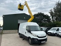 USED 2015 65 IVECO DAILY 2.3 TD 13V 35S 3000 PLATFORM CHERRY PICKER VAN - NO VAT FULLY FUNCTIONAL CHERRY PICKER