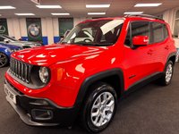 USED 2016 16 JEEP RENEGADE 2.0 MultiJetII Longitude SUV 5dr Diesel Manual 4WD Euro 6 (s/s) (140 ps) UK DELIVERY FLAT FEE &pound;175 (SUBJECT TO DEAL) *OVER 100 IMAGES ON OUR WEBSITE*BESPOKE FINANCE ARRANGED*PART EXCHANGE WELCOME*ALL VEHICLES HPI CLEAR