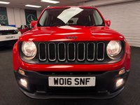 USED 2016 16 JEEP RENEGADE 2.0 MultiJetII Longitude SUV 5dr Diesel Manual 4WD Euro 6 (s/s) (140 ps) UK DELIVERY FLAT FEE &pound;175 (SUBJECT TO DEAL) *OVER 100 IMAGES ON OUR WEBSITE*BESPOKE FINANCE ARRANGED*PART EXCHANGE WELCOME*ALL VEHICLES HPI CLEAR