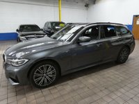 USED 2021 21 BMW 3 SERIES 2.0 330e 12kWh M Sport Touring 5dr Petrol Plug-in Hybrid Auto Euro 6 (s/s) (292 ps) SAT NAV LEATHER HEATED SEATS REAR CAMERA PARKING SENSORS 1 OWNER SERVICE HISTORY WARRANTY