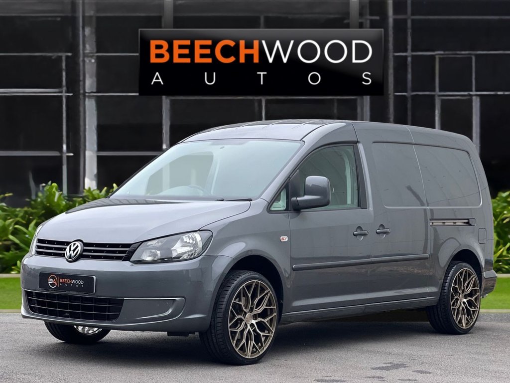 USED 2014 14 VOLKSWAGEN CADDY MAXI 1.6 TDi BlueMotion Tech C20 Maxi BEECHWOOD CUSTOM Panel Van 5dr Diesel Manual FWD (136 g/km, 101 bhp) BRAND NEW WHEELS AND TYRES!