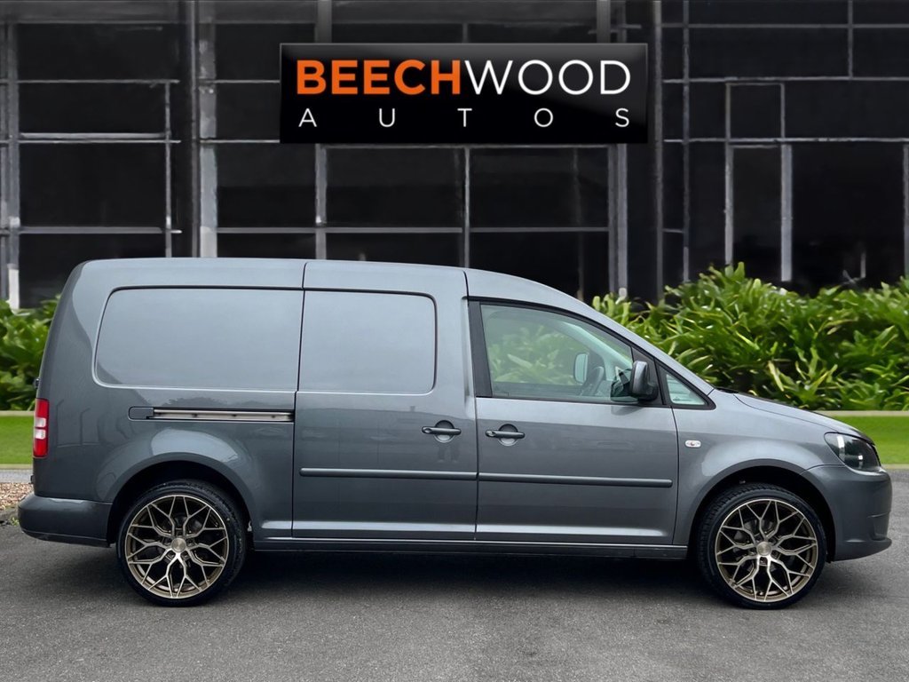USED 2014 14 VOLKSWAGEN CADDY MAXI 1.6 TDi BlueMotion Tech C20 Maxi BEECHWOOD CUSTOM Panel Van 5dr Diesel Manual FWD (136 g/km, 101 bhp) BRAND NEW WHEELS AND TYRES!