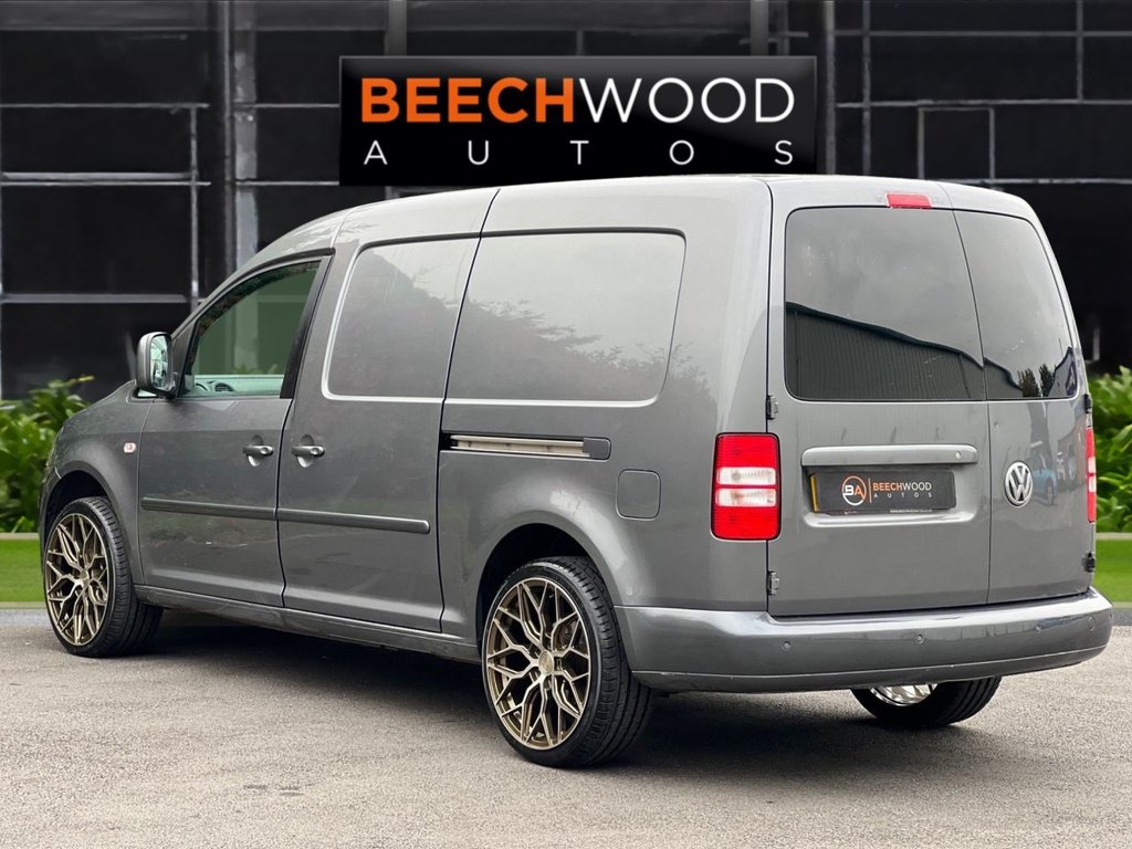 USED 2014 14 VOLKSWAGEN CADDY MAXI 1.6 TDi BlueMotion Tech C20 Maxi BEECHWOOD CUSTOM Panel Van 5dr Diesel Manual FWD (136 g/km, 101 bhp) BRAND NEW WHEELS AND TYRES!