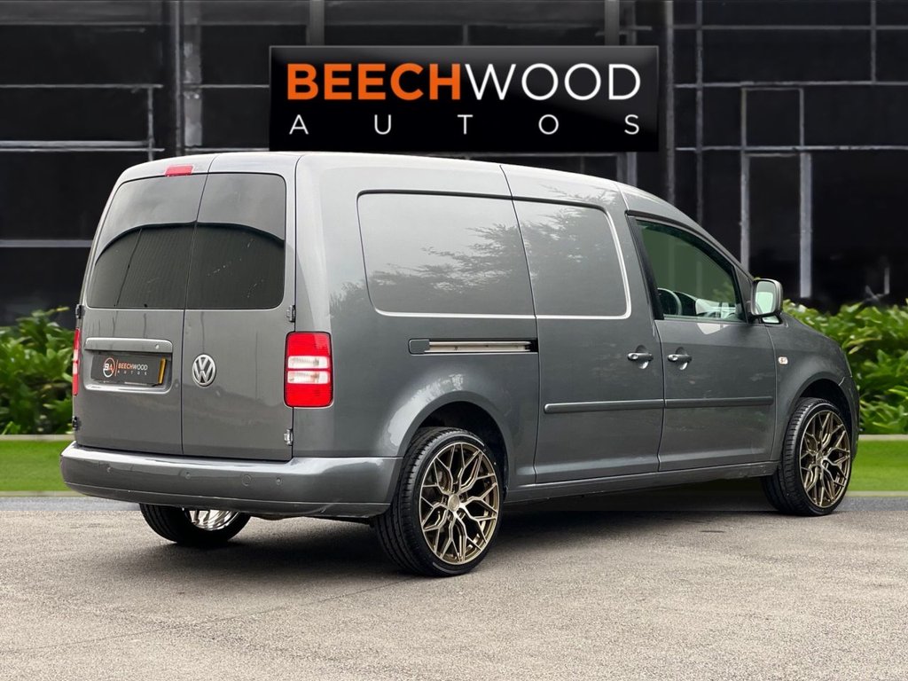 USED 2014 14 VOLKSWAGEN CADDY MAXI 1.6 TDi BlueMotion Tech C20 Maxi BEECHWOOD CUSTOM Panel Van 5dr Diesel Manual FWD (136 g/km, 101 bhp) BRAND NEW WHEELS AND TYRES!