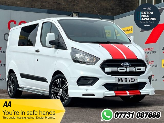 View our Ford Transit Custom 2.0 280 EcoBlue Crew Van Conversion (6 SEATS) L1 H1 Euro 6 (105 ps)