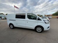 USED 2022 72 FORD TRANSIT CUSTOM 2.0 300 EcoBlue Limited Crew Van Double Cab 5dr Diesel Manual L2 H1 Euro 6 (s/s) (130 ps) 5 Seats Full Service History