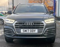 USED 2017 17 AUDI Q5 2.0 TDI S line SUV 5dr Diesel S Tronic quattro Euro 6 (s/s) (190 ps) THIS CAR COMES WITH 6 MONTHS WARRANTY , BREAKDOWN COVER & RECOVERY++  19 INCH ALLOYS + ELECTRIC PARKING BRAKE + 4-WAY ELECTRIC LUMBER SUPPORT + FRONT HEATED SEATS + BLUETOOTH CONNECTIVITY + CRUISE CONTROL + DAB RADIO + DELUXE 3-ZONE CLIMATE CONTROL + FRONT SPORT SEATS + KEY LESS START + DAY TIME RUNNING LIGHTS + FRONT AND REAR PARKING SENSORS + POWER OPERATED TAILGATE + ALUMINIUM ROOF RAIL + AUX + USB + PRIVACY GLASS WITH ACOUSTIC GLAZING FOR FRONT WINDOWS + S LINE FRONT AND REAR BUMPERS + SIDE