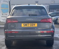 USED 2017 17 AUDI Q5 2.0 TDI S line SUV 5dr Diesel S Tronic quattro Euro 6 (s/s) (190 ps) THIS CAR COMES WITH 6 MONTHS WARRANTY , BREAKDOWN COVER & RECOVERY++  19 INCH ALLOYS + ELECTRIC PARKING BRAKE + 4-WAY ELECTRIC LUMBER SUPPORT + FRONT HEATED SEATS + BLUETOOTH CONNECTIVITY + CRUISE CONTROL + DAB RADIO + DELUXE 3-ZONE CLIMATE CONTROL + FRONT SPORT SEATS + KEY LESS START + DAY TIME RUNNING LIGHTS + FRONT AND REAR PARKING SENSORS + POWER OPERATED TAILGATE + ALUMINIUM ROOF RAIL + AUX + USB + PRIVACY GLASS WITH ACOUSTIC GLAZING FOR FRONT WINDOWS + S LINE FRONT AND REAR BUMPERS + SIDE