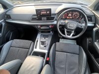 USED 2017 17 AUDI Q5 2.0 TDI S line SUV 5dr Diesel S Tronic quattro Euro 6 (s/s) (190 ps) THIS CAR COMES WITH 6 MONTHS WARRANTY , BREAKDOWN COVER & RECOVERY++  19 INCH ALLOYS + ELECTRIC PARKING BRAKE + 4-WAY ELECTRIC LUMBER SUPPORT + FRONT HEATED SEATS + BLUETOOTH CONNECTIVITY + CRUISE CONTROL + DAB RADIO + DELUXE 3-ZONE CLIMATE CONTROL + FRONT SPORT SEATS + KEY LESS START + DAY TIME RUNNING LIGHTS + FRONT AND REAR PARKING SENSORS + POWER OPERATED TAILGATE + ALUMINIUM ROOF RAIL + AUX + USB + PRIVACY GLASS WITH ACOUSTIC GLAZING FOR FRONT WINDOWS + S LINE FRONT AND REAR BUMPERS + SIDE