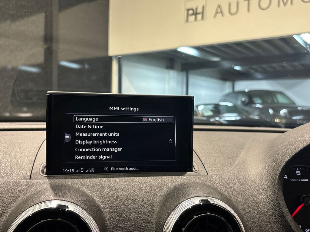 USED 2019 69 AUDI A3 1.5 TFSI CoD 35 S line Sportback 5dr Petrol S Tronic Euro 6 (s/s) (150 ps) COMFORT & SOUND|AUDI WARRANTY