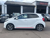 USED 2017 67 KIA PICANTO 1.0 GT-Line Hatchback 5dr Petrol Manual Euro 6 (66 bhp) DAYTIME RUNNING LIGHTS+ PRIVACY GLASS+ FULL LEATHER TRIM+ MULTI FUNCTIONAL STEARING WHEEL+ CLIMATE CONTROL+ USB+ AUX+ TRACTION CONTROL+ FOLDING MIRRORS+ AUTO HEADLIGHTS+ BLUETOOTH+ LOW INSURANCE GROUP+ 16 INCH ALLOY WHEELS+