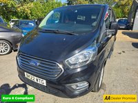 USED 2022 22 FORD TOURNEO CUSTOM 2.0 320 EcoBlue Titanium Minibus, 60,800 miles, 1 owner, Euro 6 ULEZ diesel, 9 seats, 6-speed, AC, parking sensors, alloys & more! +VAT @20% ***MANUAL***DIESEL***8 SEATS***