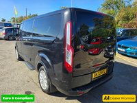USED 2022 22 FORD TOURNEO CUSTOM 2.0 320 EcoBlue Titanium Minibus, 60,800 miles, 1 owner, Euro 6 ULEZ diesel, 9 seats, 6-speed, AC, parking sensors, alloys & more! +VAT @20% ***MANUAL***DIESEL***8 SEATS***