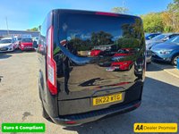 USED 2022 22 FORD TOURNEO CUSTOM 2.0 320 EcoBlue Titanium Minibus, 60,800 miles, 1 owner, Euro 6 ULEZ diesel, 9 seats, 6-speed, AC, parking sensors, alloys & more! +VAT @20% ***MANUAL***DIESEL***8 SEATS***
