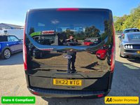 USED 2022 22 FORD TOURNEO CUSTOM 2.0 320 EcoBlue Titanium Minibus, 60,800 miles, 1 owner, Euro 6 ULEZ diesel, 9 seats, 6-speed, AC, parking sensors, alloys & more! +VAT @20% ***MANUAL***DIESEL***8 SEATS***