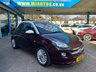USED 2014 64 VAUXHALL ADAM 1.2 16v GLAM Hatchback 3dr Petrol Manual Euro 5 (70 ps) PURPLE FICTION with WHITE MY FIRE ROOF COLOUR