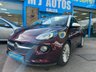 USED 2014 64 VAUXHALL ADAM 1.2 16v GLAM Hatchback 3dr Petrol Manual Euro 5 (70 ps) PURPLE FICTION with WHITE MY FIRE ROOF COLOUR