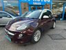 USED 2014 64 VAUXHALL ADAM 1.2 16v GLAM Hatchback 3dr Petrol Manual Euro 5 (70 ps) PURPLE FICTION with WHITE MY FIRE ROOF COLOUR