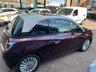 USED 2014 64 VAUXHALL ADAM 1.2 16v GLAM Hatchback 3dr Petrol Manual Euro 5 (70 ps) PURPLE FICTION with WHITE MY FIRE ROOF COLOUR
