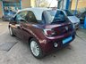 USED 2014 64 VAUXHALL ADAM 1.2 16v GLAM Hatchback 3dr Petrol Manual Euro 5 (70 ps) PURPLE FICTION with WHITE MY FIRE ROOF COLOUR
