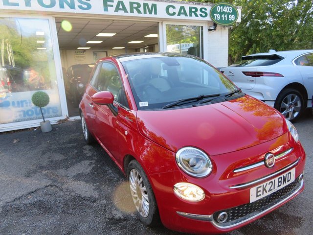 2021 21 Fiat 500 1.0 MHEV Dolcevita Hatchback 3dr Petrol Manual Euro 6 (s/s) (70 bhp)