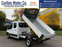 USED 2021 21 FORD TRANSIT 2.0 350 EcoBlue Leader Double Cab Tipper RWD L3 Euro 6 (130 ps) Direct to us from lease company / 7 Seater