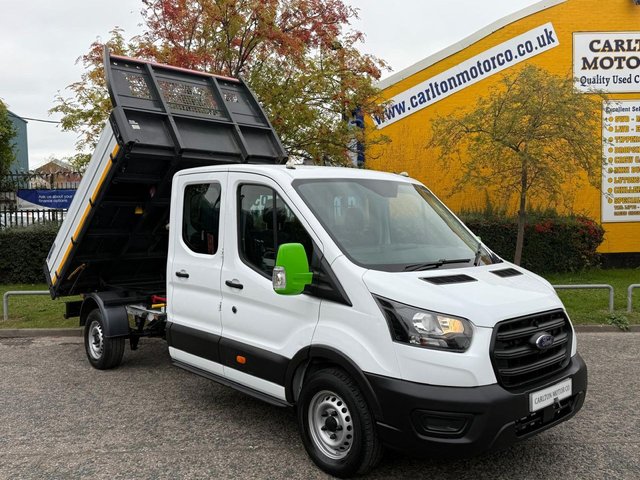 2021 21 Ford Transit 2.0 350 EcoBlue Leader Double Cab Tipper RWD L3 Euro 6 (130 ps)
