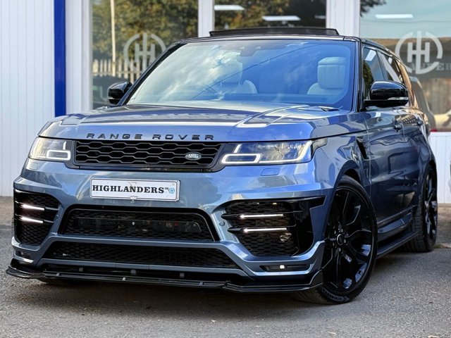 2018 68 Land Rover Range Rover Sport 3.0 SD V6 AUTOBIOGRAPHY DYNAMIC LUMMA KIT BLACK PACK OPEN PAN ROOF HEAT & COOL SEATS APPLE PLAY TV WIDE SAT NAV 360 CAM STEPS
