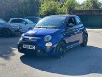 USED 2019 68 ABARTH 595C 1.4 T-Jet Cabrio 2dr Petrol Manual Euro 6 (145 ps) BY APPOINTMENT ONLY - Alloy Wheels, Air Con, Bluetooth, Touchscreen Display, DAB Radio, Sports Mode, Podium Blue, Performance Suspension & Brakes, Sport Yellow Seats Belts, Soft Top Roof.