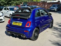 USED 2019 68 ABARTH 595C 1.4 T-Jet Cabrio 2dr Petrol Manual Euro 6 (145 ps) BY APPOINTMENT ONLY - Alloy Wheels, Air Con, Bluetooth, Touchscreen Display, DAB Radio, Sports Mode, Podium Blue, Performance Suspension & Brakes, Sport Yellow Seats Belts, Soft Top Roof.