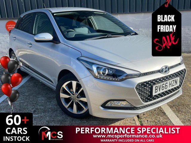 2016 66 HYUNDAI I20 1.2 Premium Nav Hatchback 5dr Petrol Manual Euro 6 (84 ps) BLACK FRIDAY PRICING NOW LIVE!