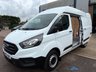 USED 2021 21 FORD TRANSIT CUSTOM Leader L2 H2 2.0 300 EcoBlue Diesel LWB High Top Panel Van Manual Euro 6 (s/s) (130 bhp) Only 83,046 miles - 3 Ford main dealer services - last long life service on 19.02.2025 @ 71,783 miles - EURO 6, high top, long wheelbase, A/C, Bluetooth, electric windows, DAB Radio, USB port, driver's airbag, factory fitted bulkhead, side loading door, ply lined, remote Central Locking, finance arranged on site & 6 months premium Autoguard warranty