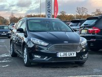 USED 2016 16 FORD FOCUS 1.5T EcoBoost Titanium Estate 5dr Petrol Auto Euro 6 (s/s) (150 ps) FULL SERVICE HISTORY + CRUISE CONTROL + DAB + BLUETOOTH + DUAL ZONE CLIMATE CONTROL +  6 MONTHS WARRANTY +