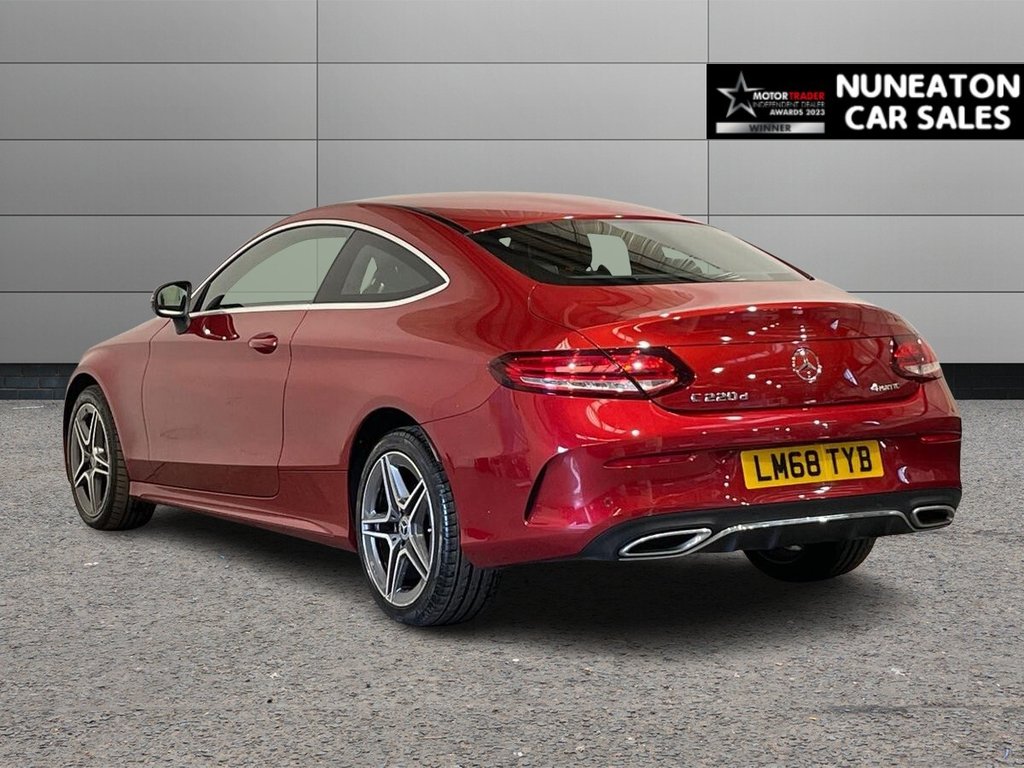 USED 2018 68 MERCEDES-BENZ C-CLASS 2.0 C220d AMG Line (Premium) Coupe 2dr Diesel G-Tronic+ 4MATIC Euro 6 (s/s) (194 ps) NATIONWIDE DELIVERY AND COLLECT