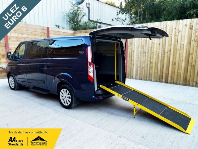 View our Ford Tourneo Custom L2 LWB 8 Seat Auto Wheelchair Accessible Disabled Access Vehicle WAV 