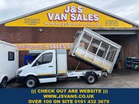 USED 2017 67 MERCEDES-BENZ SPRINTER TIPPER CAGED STOCKPORT / MANCHESTER  MERCEDES SPRINTER ALLOY 3500 KG TIPPERS