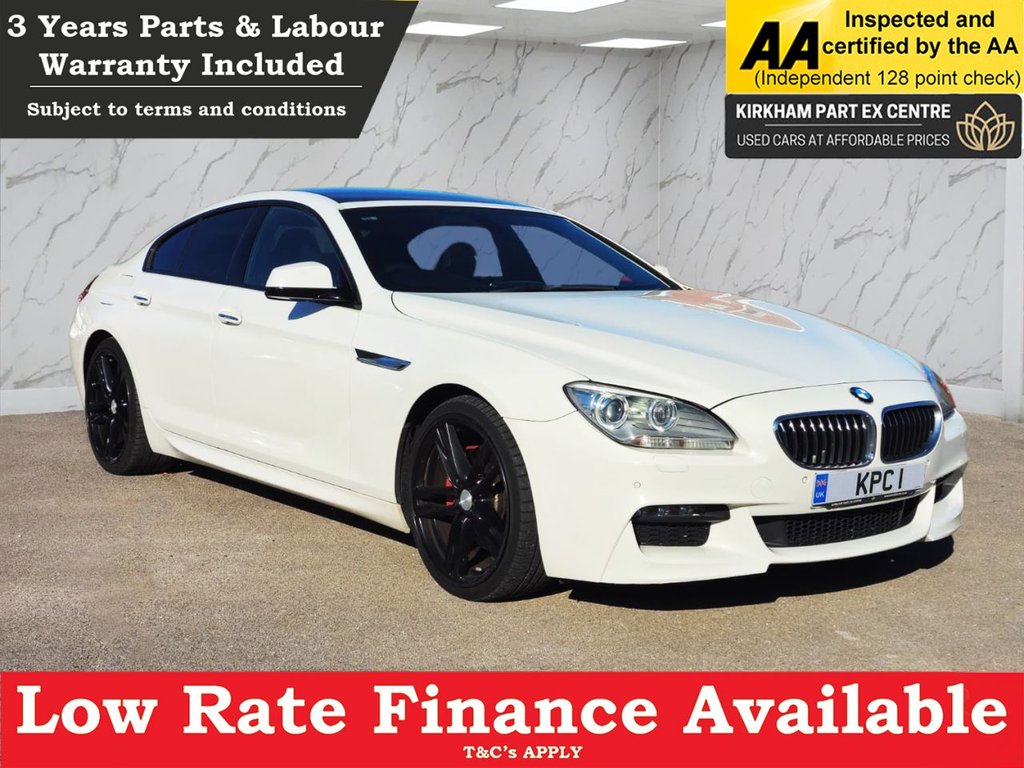 BMW 6 Series Gran Coupe 3.0 640d M Sport Saloon 4dr Diesel Auto Euro 5 (s/s) (313 ps) NATIONWIDE PARTS & LABOUR WARRANTY INCLUDED + 12 MONTHS AA BREAKDOWN FREE