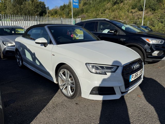 2016 AUDI A3 CABRIOLET 1.4 TFSI CoD S line Convertible 2dr Petrol Manual Euro 6 (s/s) (150 ps)