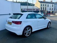USED 2016 16 AUDI A3 1.6 TDI S line Hatchback 3dr Diesel Manual Euro 6 (s/s) (Nav) (110 ps) ONLY &pound;20 PER YEAR ROAD TAX