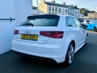 USED 2016 16 AUDI A3 1.6 TDI S line Hatchback 3dr Diesel Manual Euro 6 (s/s) (Nav) (110 ps) ONLY &pound;20 PER YEAR ROAD TAX