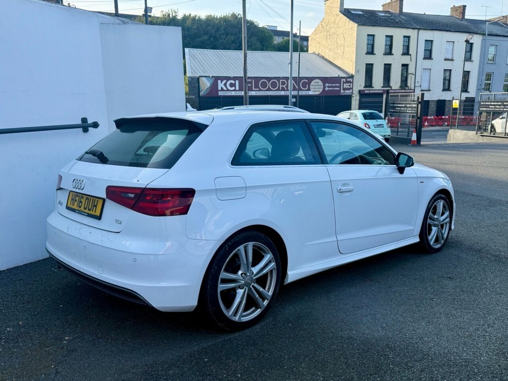 USED 2016 16 AUDI A3 1.6 TDI S line Hatchback 3dr Diesel Manual Euro 6 (s/s) (Nav) (110 ps) ONLY &pound;20 PER YEAR ROAD TAX