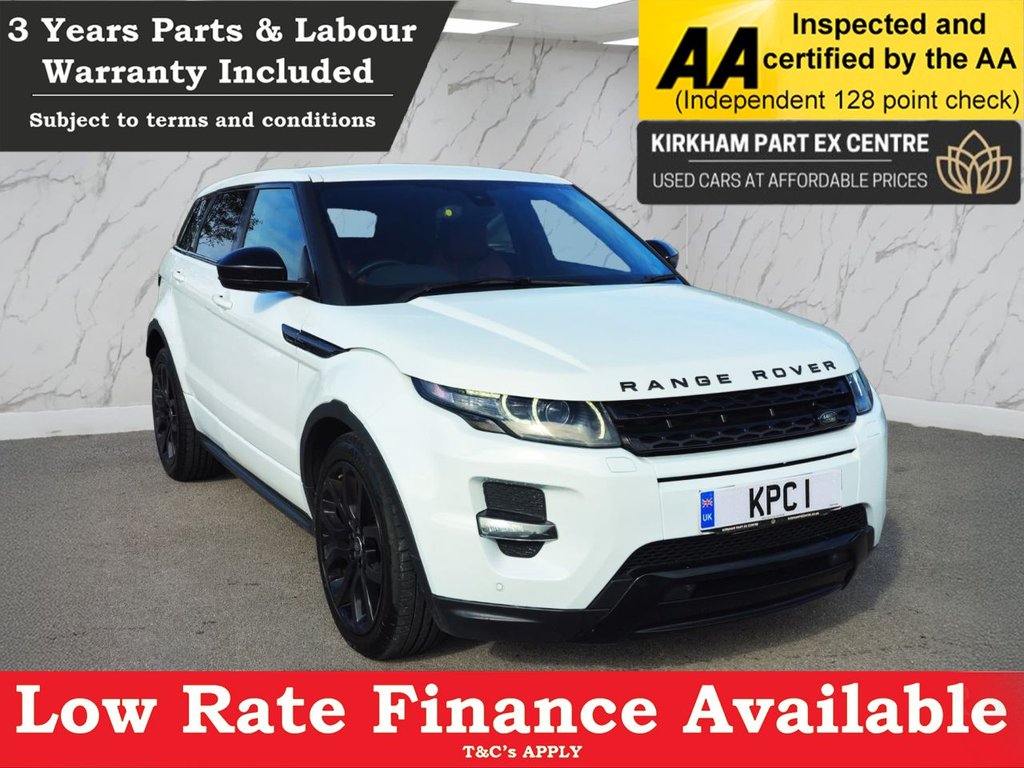 LAND ROVER RANGE ROVER EVOQUE 2.2 SD4 Dynamic SUV 5dr Diesel Manual 4WD Euro 5 (s/s) (190 ps) 3 YEAR NATIONWIDE PARTS & LABOUR WARRANTY INCLUDED