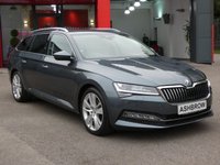 USED 2021 21 SKODA SUPERB Estate 2.0 TDI SE L 5d 150 S/S FULL SERVICE HISTORY, 1 OWNER, SAT NAV, HEATED FRONT SEATS, FULL BLACK LEATHER INTERIOR, KEYLESS ENTRY & STARTING, ADAPTIVE CRUISE CONTROL & SPEED LIMITER, SMART LINK FOR WIRELESS APPLE CARPLAY / ANDROID AUTO, VOICE CONTROL SYSTEM, SIDE ASSIST, FRONT ASSIST, ELECTRIC MEMORY DRIVER'S SEAT, BLUETOOTH, DAB RADIO, 18 INCH ALLOY WHEELS, 6 SPEED MANUAL GEARBOX, START STOP, 2x USB INPUTS, WIRELESS LAN, MANOEUVRE BRAKING, LED DAYTIME RUNNING LIGHTS, MATRIX LED HEADLIGHTS, FRONT & REAR PARKING SENSORS