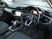 USED 2021 21 AUDI Q3 1.5 TFSI CoD 35 Technik 5d 150 S/S 1 OWNER FROM NEW, SERVICE HISTORY  VIRTUAL COCKPIT (Digital Dash), REAR PARKING SENSORS , SAT NAV, WIRELESS APPLE CARPLAY / ANDROID AUTO, Audi Pre Sense, SIDE ASSIST, LANE DEPARTURE Warning, Traffic Sign Recognition, Electric FOLDING Heated MIRRORS, DAB Radio, BLUETOOTH Phone & Music, USB C Ports, VOICE Control,   6 Speed Manual Gearbox, Start Stop,   LED Daytime Running Lights, 17 INCH 10 SPOKE ALLOY Wheels, ELECTRIC TAILGATE, Directional Sweeping Indicators, Roof Rails, Cloth Interior, Leather