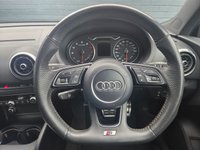 USED 2018 68 AUDI A3 1.5 TFSI CoD 35 S line Sportback 5dr Petrol S Tronic Euro 6 (s/s) (150 ps) Dual zone climate control A/C, Satellite navigation, Apple Car Play, Android Auto, Cruise control, Bluetooth, Voice control, USB input, Auto wipers, Dynamic drive modes, Auto dimming rearview mirror, Heated wingmirrors, DAB radio, LED daytime running lights, Rear sensors, Auto headlights, 18" Alloy wheels.