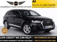 USED 2017 67 AUDI Q7 3.0 TDI V6 S line SUV 5dr Diesel Tiptronic quattro Euro 6 (s/s) (218 ps) Low rate finance on our website