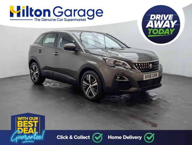 USED 2018 18 PEUGEOT 3008 1.6 BlueHDi Active SUV 5dr Diesel EAT Euro 6 (s/s) (120 ps) AIR/ CON+ BLUETOOTH+ R PARKING SENS