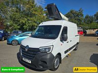 USED 2021 21 RENAULT TRUCKS MASTER 2.3 L-2  H-2 F/W/D KLUBB K26 CPL CHERRY PICKER 13.6 WORKING HEIGHT FULLY MAINTAINED AIRCON, DAB , BLUETOOTH, FULL INTERNAL FITTINGS PLEASE NOTE FINAL PRICE PLUS VAT @20% CHOICE O60 BOOM ROTATION, 1BASKET CAP/OUTREACH  120KG  A FRAME STABILISERS, 36000 MILES F/S/H DIRECT FROM A LARGE LEASE C 2