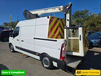 USED 2021 21 RENAULT TRUCKS MASTER 2.3 L-2  H-2 F/W/D KLUBB K26 CPL CHERRY PICKER 13.6 WORKING HEIGHT FULLY MAINTAINED AIRCON, DAB , BLUETOOTH, FULL INTERNAL FITTINGS PLEASE NOTE FINAL PRICE PLUS VAT @20% CHOICE O60 BOOM ROTATION, 1BASKET CAP/OUTREACH  120KG  A FRAME STABILISERS, 36000 MILES F/S/H DIRECT FROM A LARGE LEASE C 2